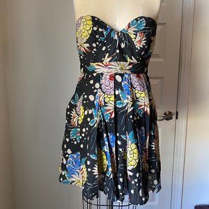 Floral Corset Cocktail Dress